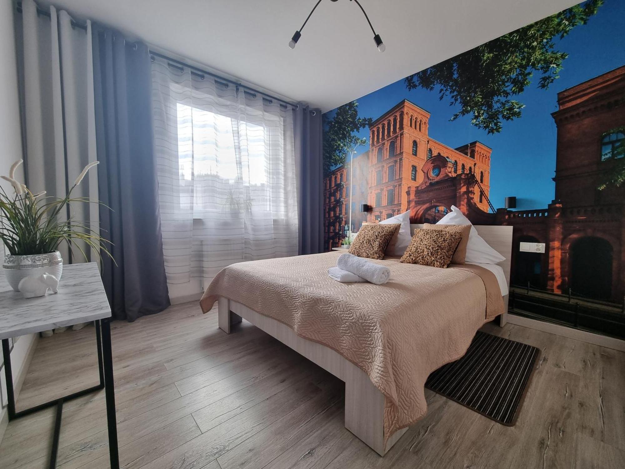 Q Apart Grand - Klimatyzowane 3 Pokojowe Apartamenty Przy Manufakturze Z Garazem Gratis, Fv Lódź Exterior foto